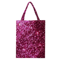 Pink Glitter Classic Tote Bag by Amaryn4rt