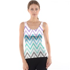 Colorful Wavy Lines Tank Top by Brittlevirginclothing