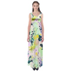 Colorful Paint Empire Waist Maxi Dress by Brittlevirginclothing