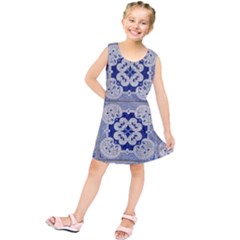 Ceramic Portugal Tiles Wall Kids  Tunic Dress by Amaryn4rt