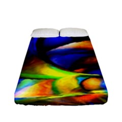 Light Texture Abstract Background Fitted Sheet (full/ Double Size) by Amaryn4rt