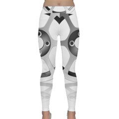 Car Wheel Chrome Rim Classic Yoga Leggings by Nexatart