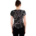 Abstract Glare Visual Art Crew Neck Crop Top View2