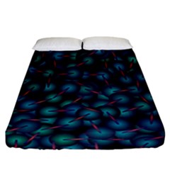 Background Abstract Textile Design Fitted Sheet (california King Size) by Nexatart