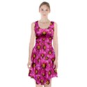 Dahlia Flowers Pink Garden Plant Racerback Midi Dress View1