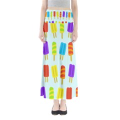 Food Pattern Maxi Skirts by Nexatart