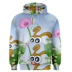 Easter Spring Flowers Happy Men s Pullover Hoodie by Nexatart