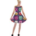 Colorful kitties Velvet Skater Dress View2