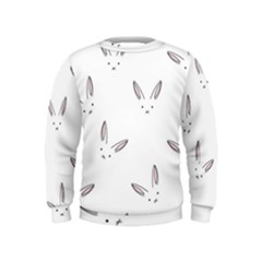 Cute Bunnies Kids  Sweatshirt by Brittlevirginclothing