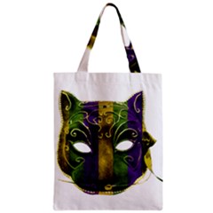 Catwoman Mardi Gras Mask Zipper Classic Tote Bag by dflcprints