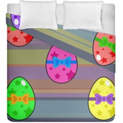 Holidays Occasions Easter Eggs Duvet Cover Double Side (king Size) by Nexatart