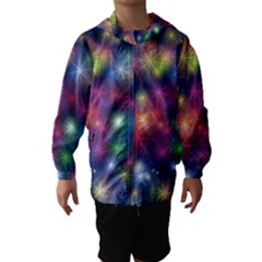 Abstract Background Graphic Design Hooded Wind Breaker (kids) by Nexatart