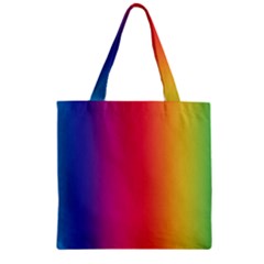 Abstract Rainbow Zipper Grocery Tote Bag by Nexatart