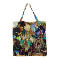 Abstract Digital Art Grocery Tote Bag by Nexatart