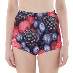 Forest Fruit High-waisted Bikini Bottoms by Nexatart