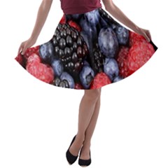 Forest Fruit A-line Skater Skirt by Nexatart