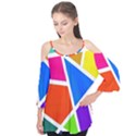 Geometric Blocks Flutter Tees View1