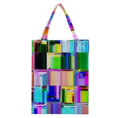 Glitch Art Abstract Classic Tote Bag by Nexatart