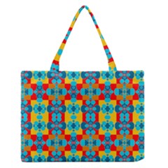 Pop Art Abstract Design Pattern Medium Zipper Tote Bag by Nexatart