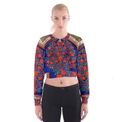 Tree Of Life Women s Cropped Sweatshirt by Nexatart