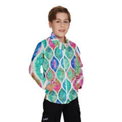 Rainbow Moroccan Mosaic  Wind Breaker (kids) by Brittlevirginclothing