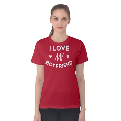 I Love My Boyfriend - Women s Cotton Tee by FunnySaying