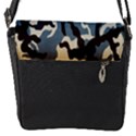 Blue Water Camouflage Flap Messenger Bag (S) View1