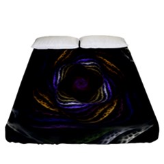 Abstract Fractal Art Fitted Sheet (california King Size) by Nexatart