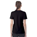 Black Can t pin me girlfriend  Women s Cotton Tee View2