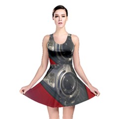 Auto Red Fast Sport Reversible Skater Dress by Nexatart