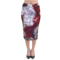 Background For Scrapbooking Or Other Velvet Midi Pencil Skirt by Nexatart