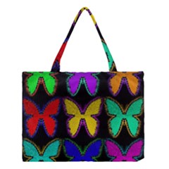 Butterflies Pattern Medium Tote Bag by Nexatart