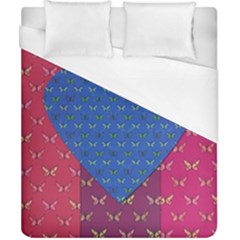 Butterfly Heart Pattern Duvet Cover (california King Size) by Nexatart