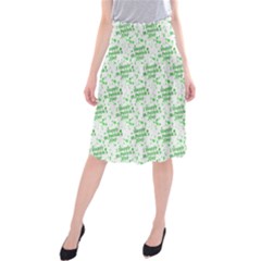 Saint Patrick Motif Pattern Midi Beach Skirt by dflcprintsclothing