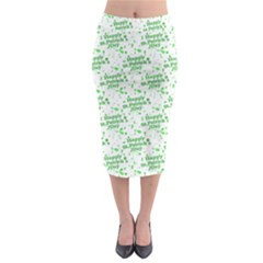 Saint Patrick Motif Pattern Midi Pencil Skirt by dflcprintsclothing