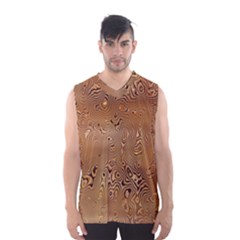 Circuit Board Pattern Men s Basketball Tank Top by Nexatart