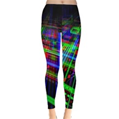 Electronics Board Computer Trace Leggings  by Nexatart