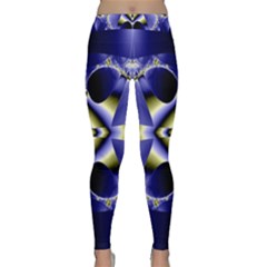 Fractal Fantasy Blue Beauty Classic Yoga Leggings by Nexatart