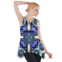 Fractal Cathedral Pattern Mosaic Side Drop Tank Tunic View1