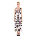 Donuts and coffee pattern Sleeveless Maxi Dress View1