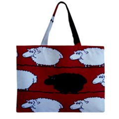 Sheep Zipper Mini Tote Bag by Nexatart