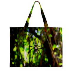 Spider Spiders Web Spider Web Zipper Mini Tote Bag by Nexatart