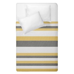 Textile Design Knit Tan White Duvet Cover Double Side (single Size) by Nexatart