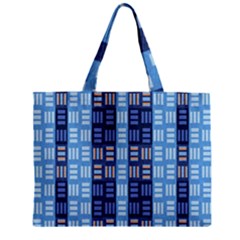 Textile Structure Texture Grid Zipper Mini Tote Bag by Nexatart