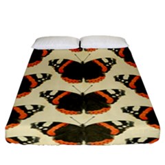 Butterfly Butterflies Insects Fitted Sheet (california King Size) by Amaryn4rt