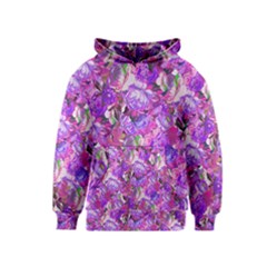 Flowers Abstract Digital Art Kids  Pullover Hoodie by Amaryn4rt