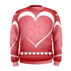 Postcard Banner Heart Holiday Love Men s Sweatshirt by Amaryn4rt