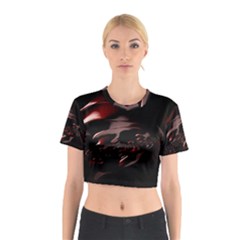 Fractal Mathematic Sabstract Cotton Crop Top by Amaryn4rt