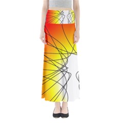 Spirituality Man Origin Lines Maxi Skirts by Amaryn4rt