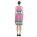 Easter Chevron Pattern Stripes Racerback Midi Dress View2